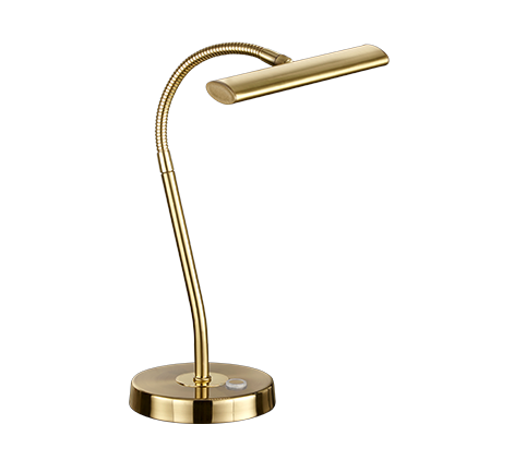 Curtis LED table lamp matt brass — 579790108