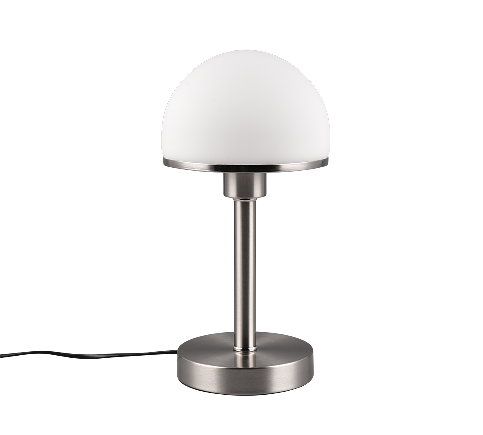 Joost II table lamp 39 cm E27 brushed steel — 592300107