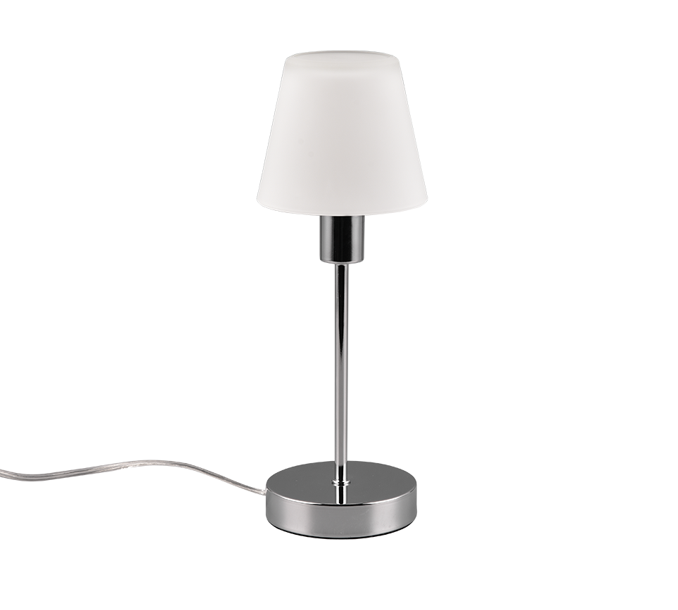 Luis II table lamp E14 brushed chrome — 595700106