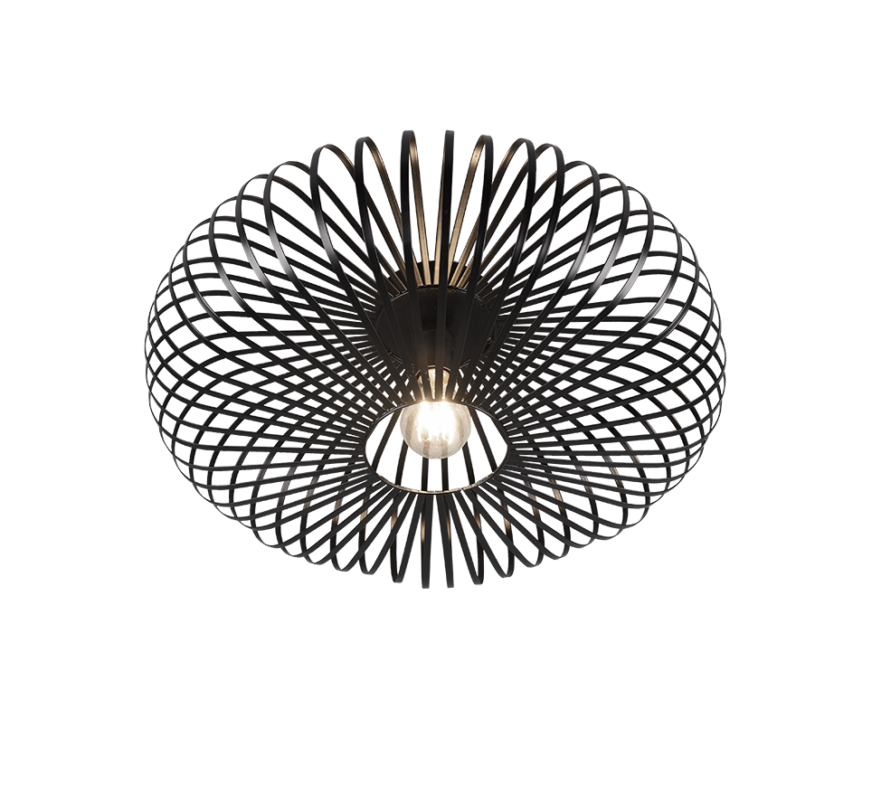 Johann ceiling lamp 50 cm E27 matt black — 606905032
