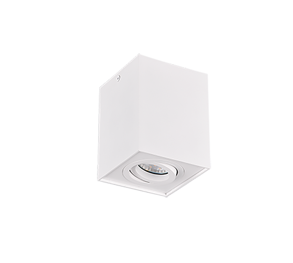 Biscuit ceiling lamp 1-pc GU10 matt white — 613000131