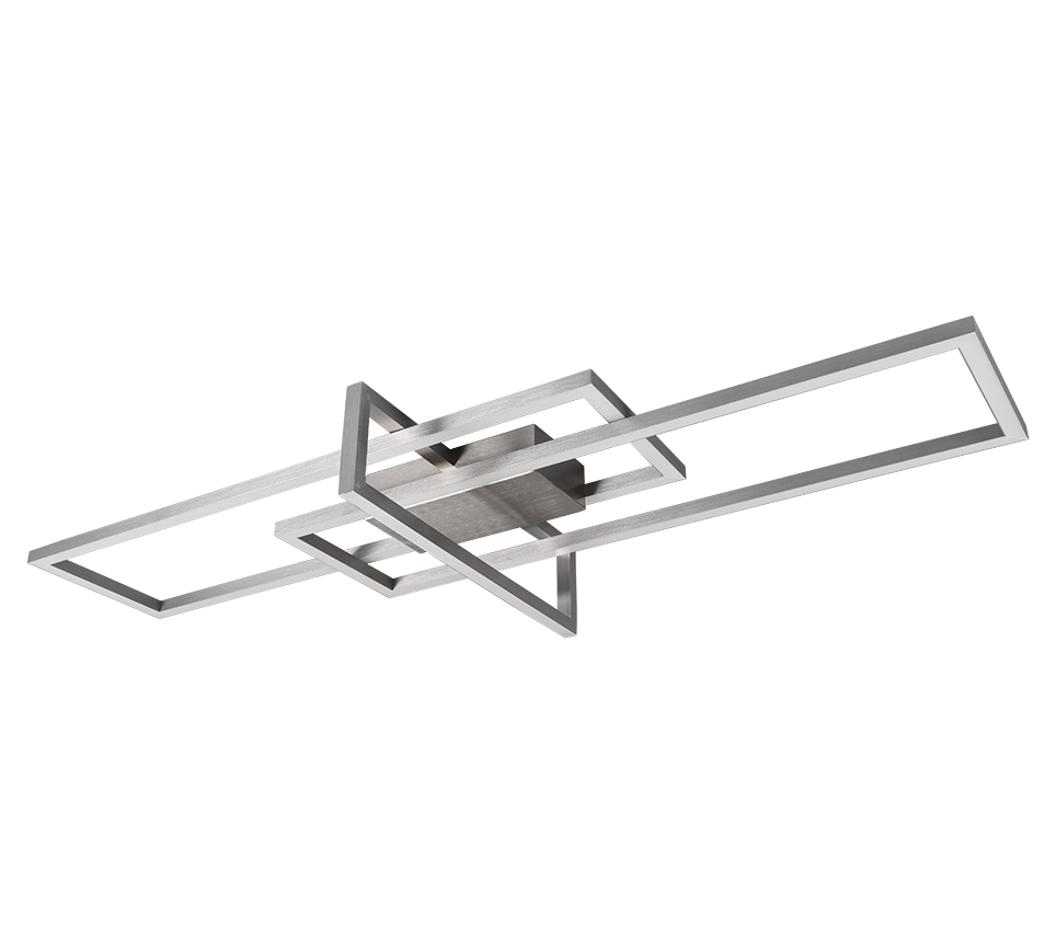 Salinas LED ceiling lamp brushed steel — 620310307