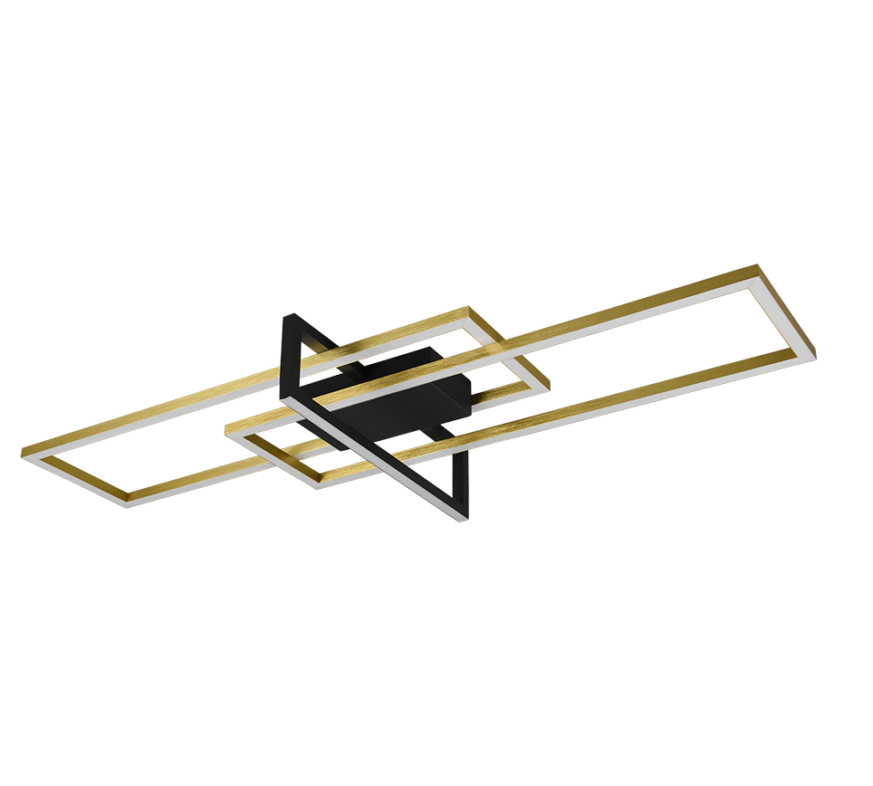 Salinas LED ceiling lamp matt brass/matt black — 620310308