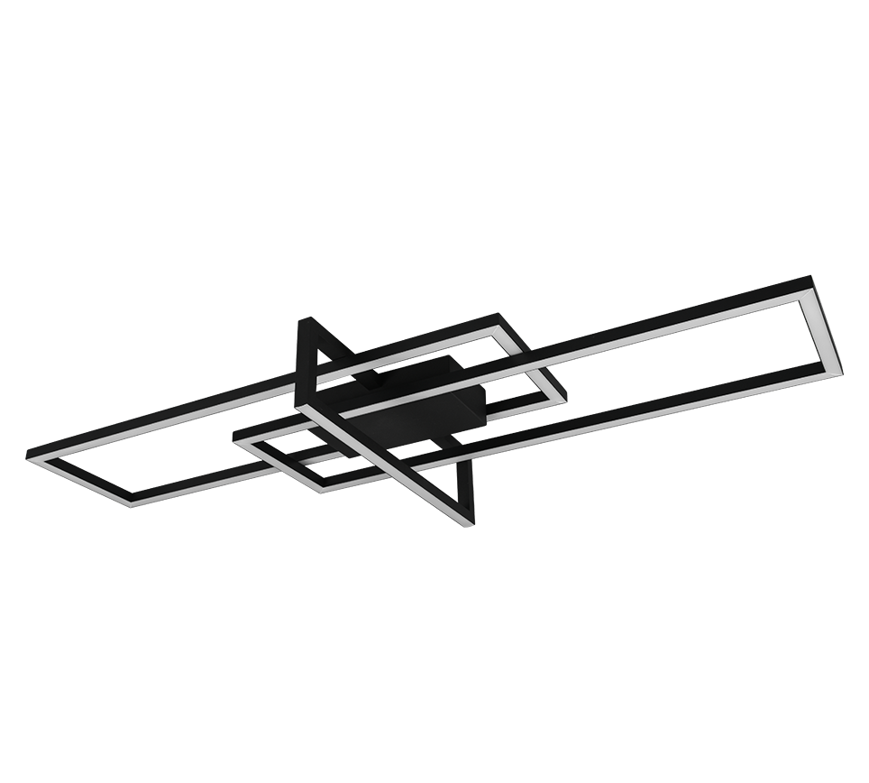 Salinas LED ceiling lamp matt black — 620310332