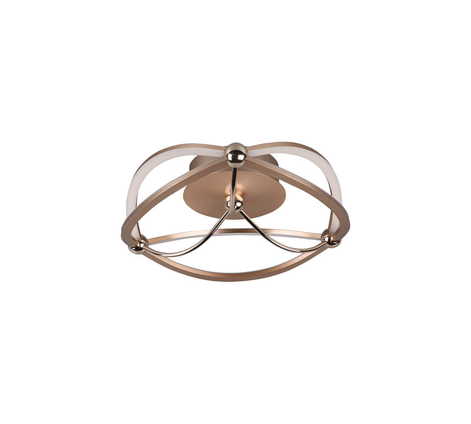 Charivari LED ceiling lamp 41 cm matt brass — 621210108