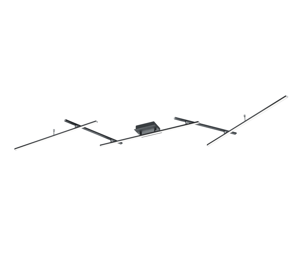 Arvin LED ceiling lamp matt black RGB — 628410532