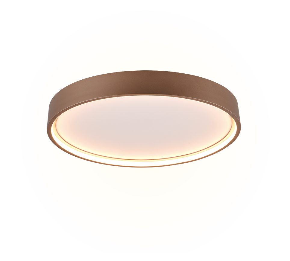 Doha LED ceiling lamp 45 cm coffee brown — 641310265
