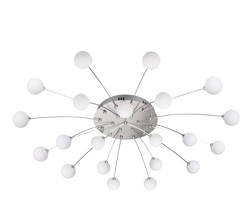 Bullet LED ceiling lamp brushed steel — 641412107