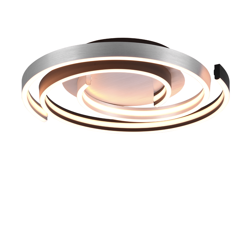 Caya LED ceiling lamp brushed aluminium — 641910205