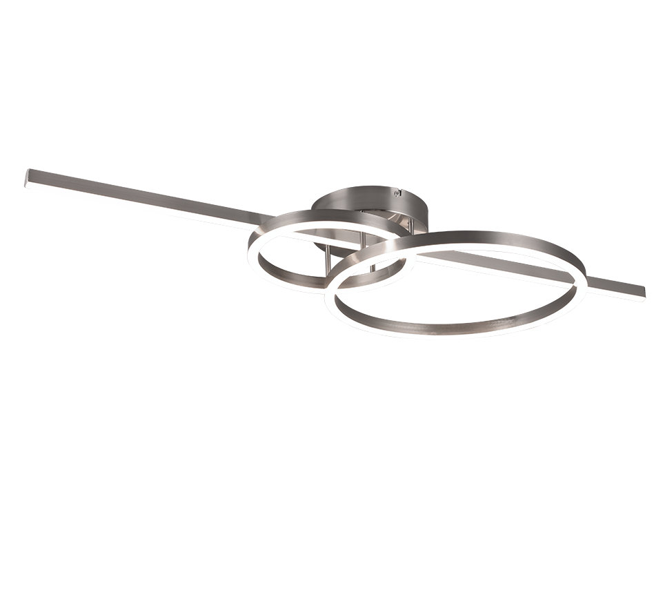 Montilla LED ceiling lamp brushed steel — 643010307