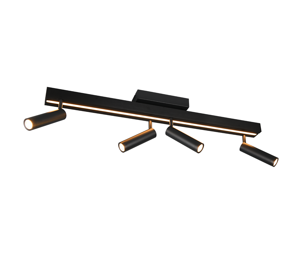 Zeno LED spot 4-pc matt black — 648310532