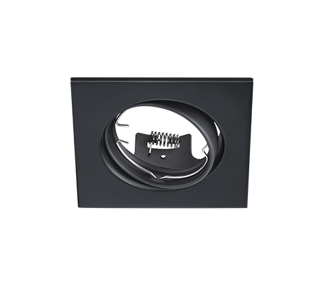 Jura recessed spotlight GU10 matt black square — 650000132