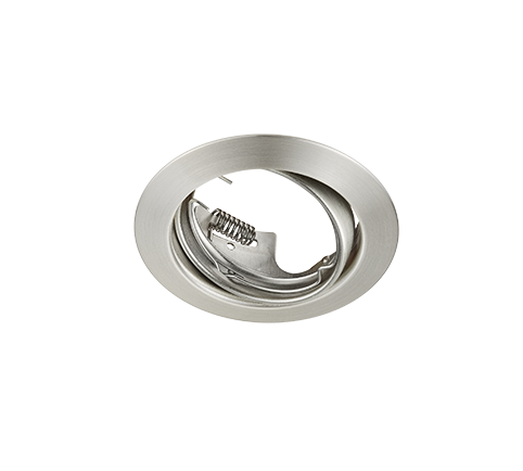 Jura recessed spotlight GU10 brushed steel round — 650100107