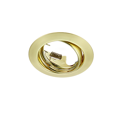 Jura recessed spotlight GU10 matt brass round — 650100108