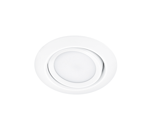 Rila LED recessed spotlight matt white round — 650310131