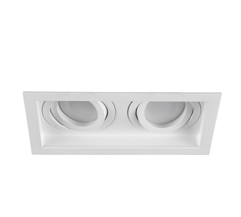 Kenai recessed spotlight GU10 17 cm matt white — 651600231