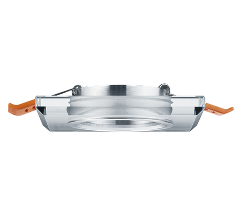 Pirin recessed spotlight GU10 square chrome/transparent — 652200152