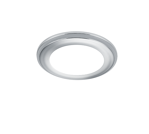 Aura LED recessed spotlight 8 cm chrome — 652310106