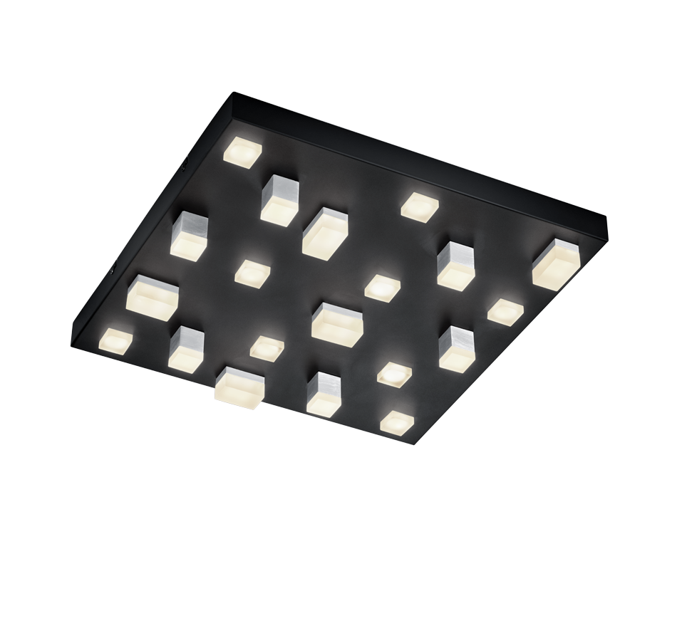 Civeto LED ceiling lamp matt black — 673512032