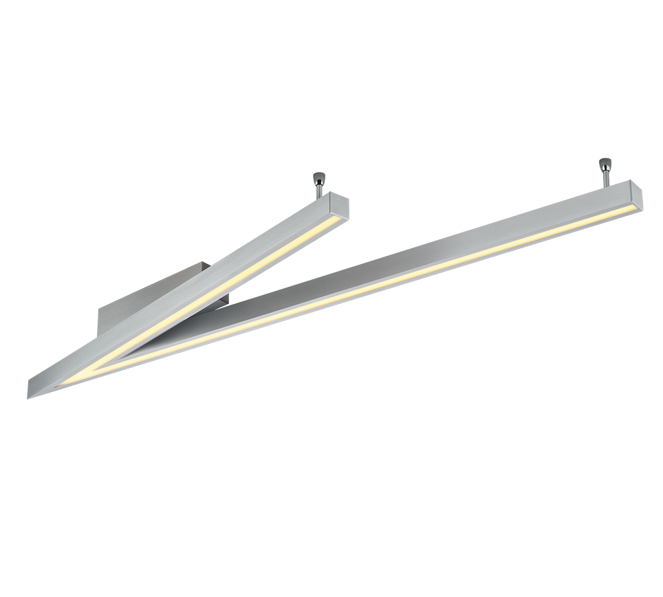 Cicanto LED ceiling lamp brushed steel — 675010107