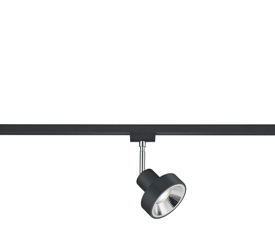 DUOline Leon spotlight 1-pc GU10 matt black — 78070132