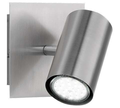 Marley spotlight 1-pc GU10 brushed steel — 802400107