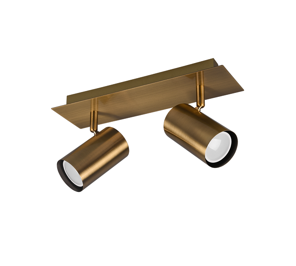 Marley spotlight 2-pc GU10 antique brass — 802400204