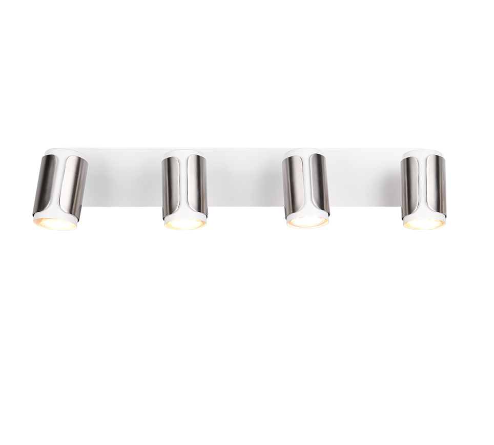 Gillan spotlight 4-pc GU10 brushed steel — 814500407