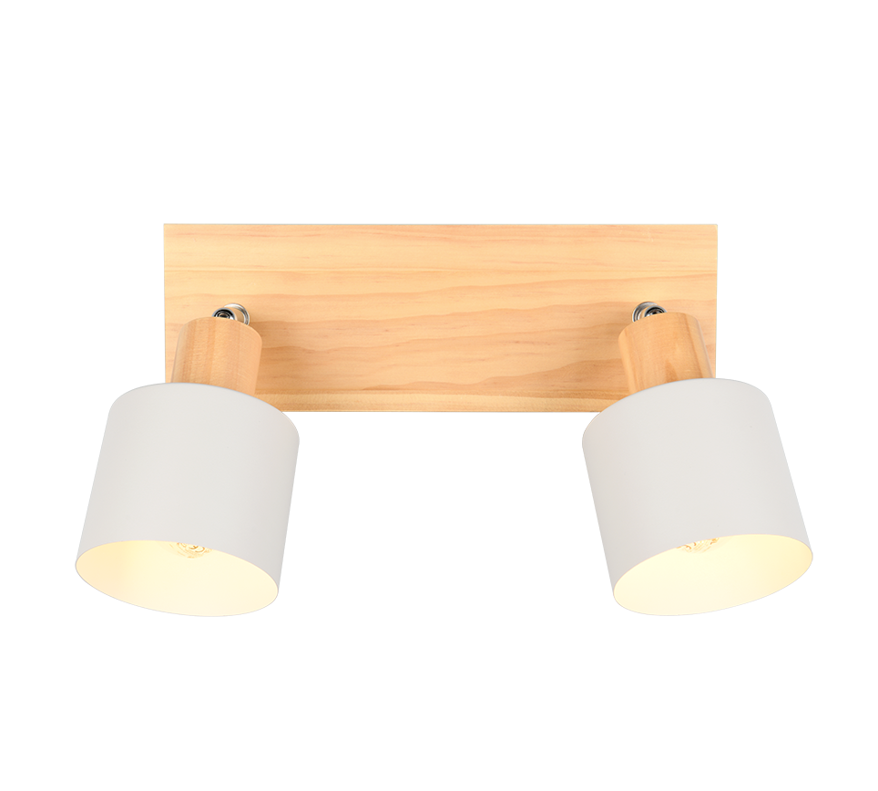Shanti spot 2-pc E14 warm grey/wood — 862700276