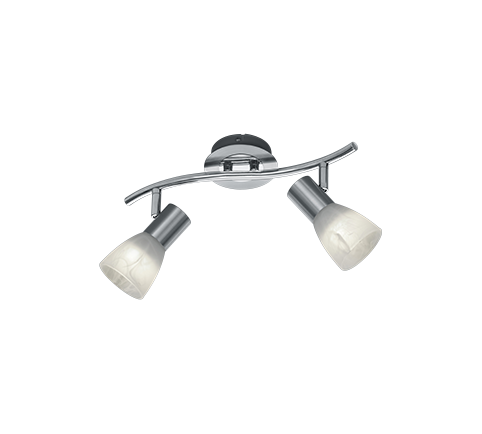 Levisto spotlight 2-pc E14 brushed steel — 871010207