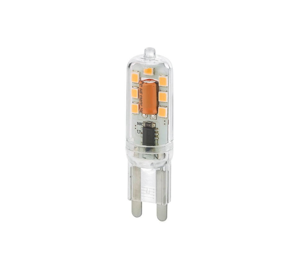 Bulb LED G9 2,3W 200lm 3000K 2-pack — 929-220