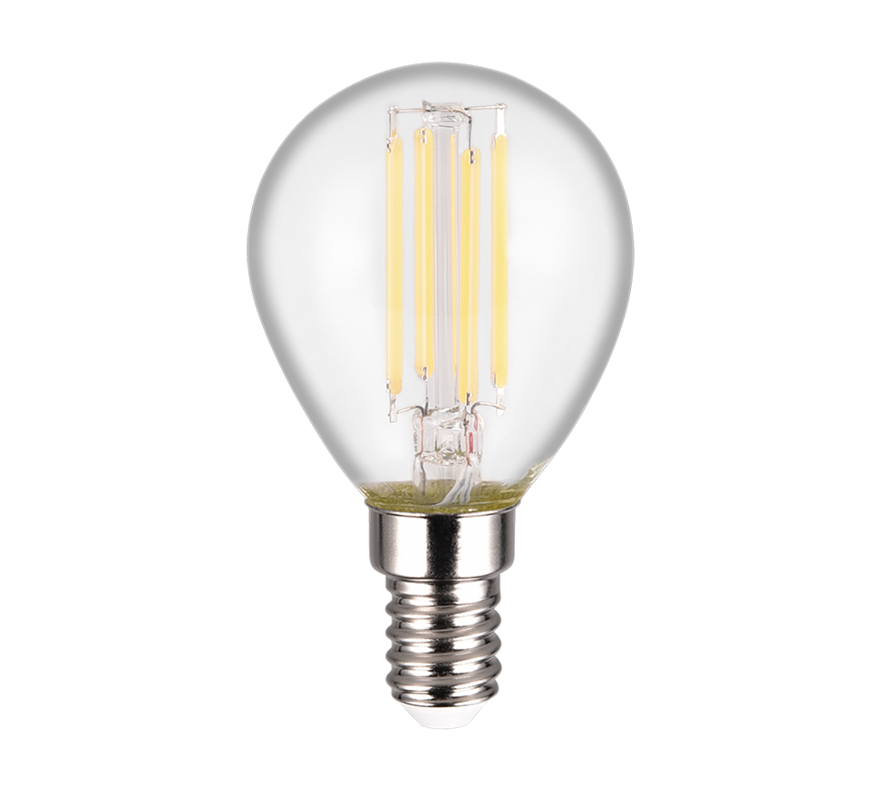 Bulb LED E14 filament classic 4W 500lm 4000K transparent switch dimmer — 983-440