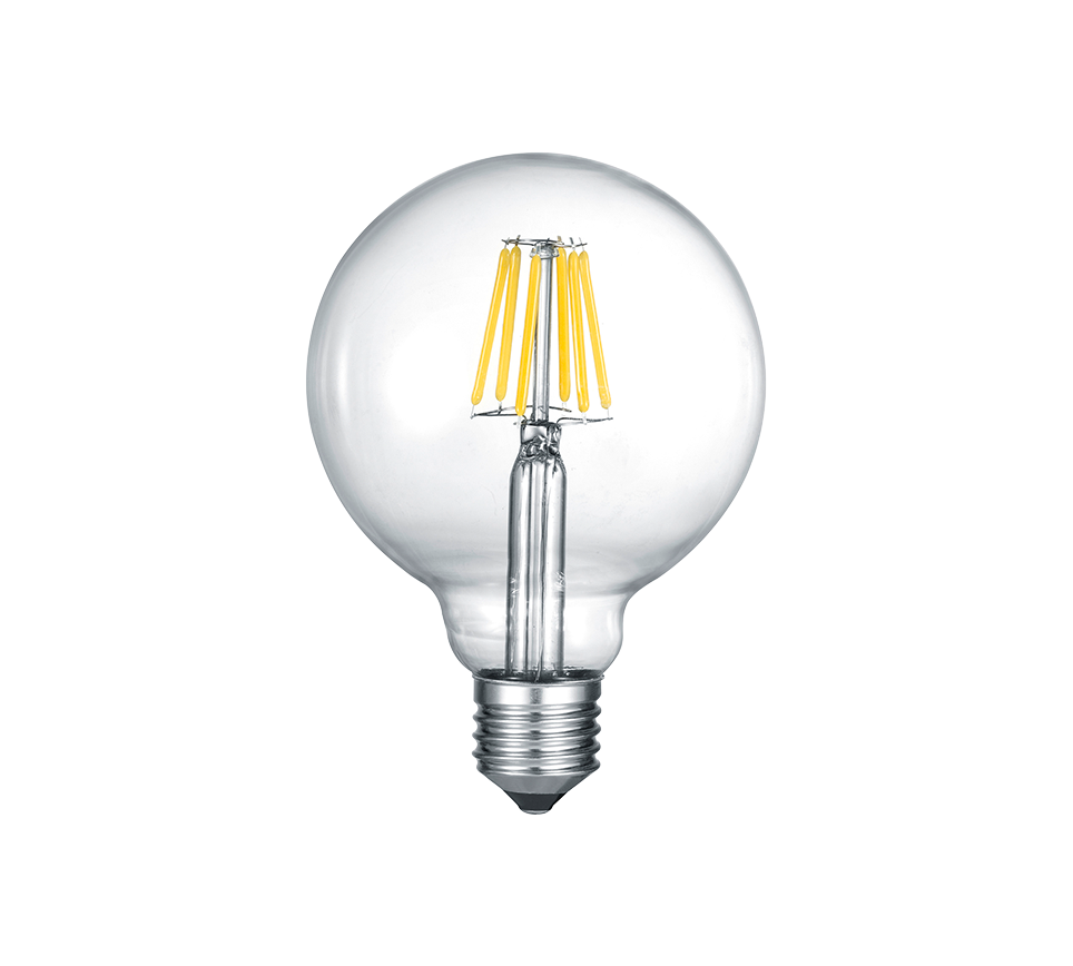 Bulb LED E27 filament big globe 7W 806lm 2700K switch dimmer — 986-6810