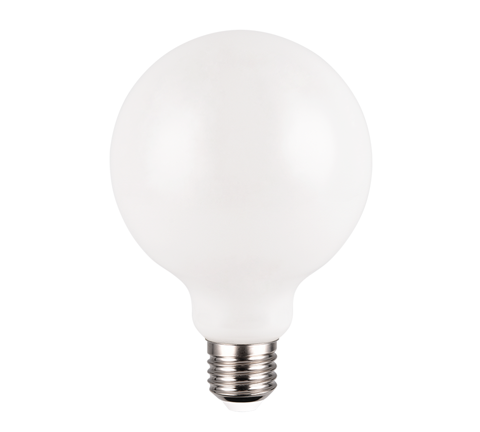 Bulb LED E27 filament globe 9W 1055lm 3000K white switch dimmer — 988-901