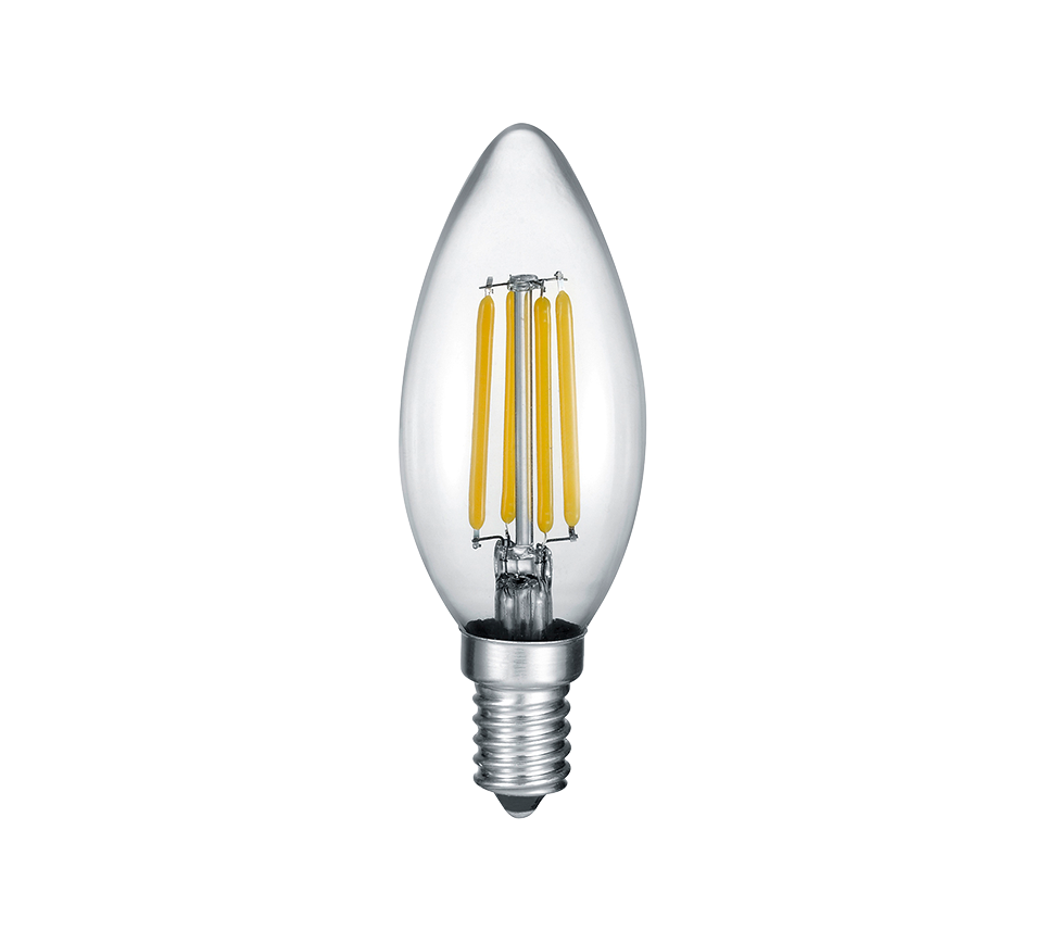 Bulb LED E14 filament candle 2W 250 lm 2700K 3-pack — 989-3200