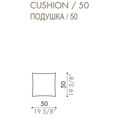 Desiree Cushion ZENIT - dimensions, item code 007230