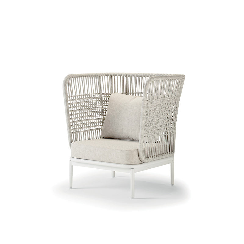 Idol&Furniture Lounge Armchair YOLK HIGH BACK — White
