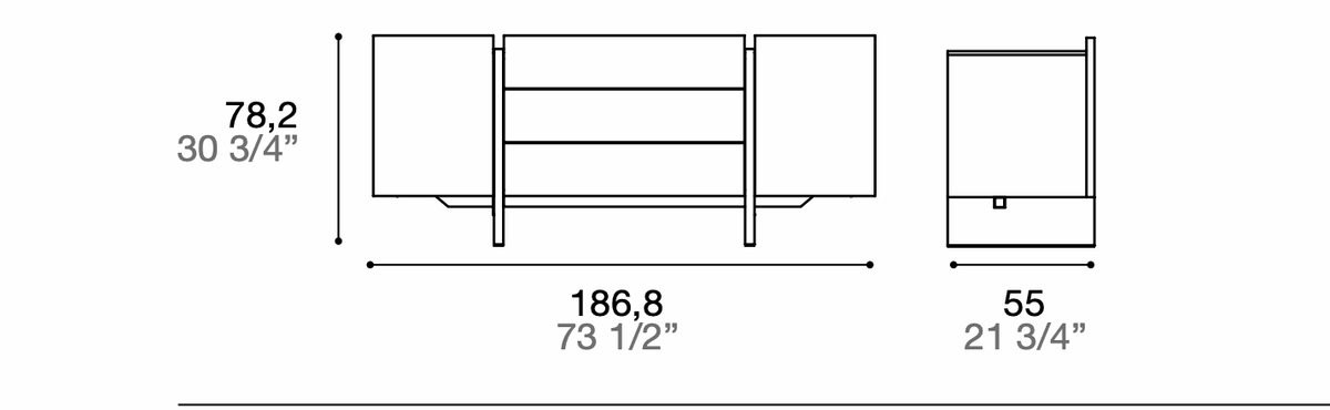 Manufacturer dimensioned technical diagram of Alf DaFrè PSD367. This is a composition diagram, not a finish photograph.