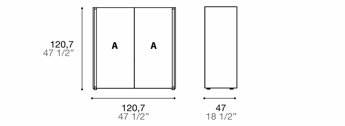 Manufacturer dimensioned technical diagram of Alf DaFrè Da-do giorno PSV160. Diagram is not a finish photograph.