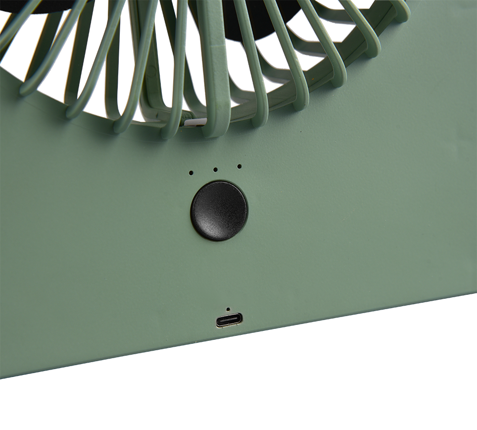 Breezy table fan pistachio green rechargeable — R044-49