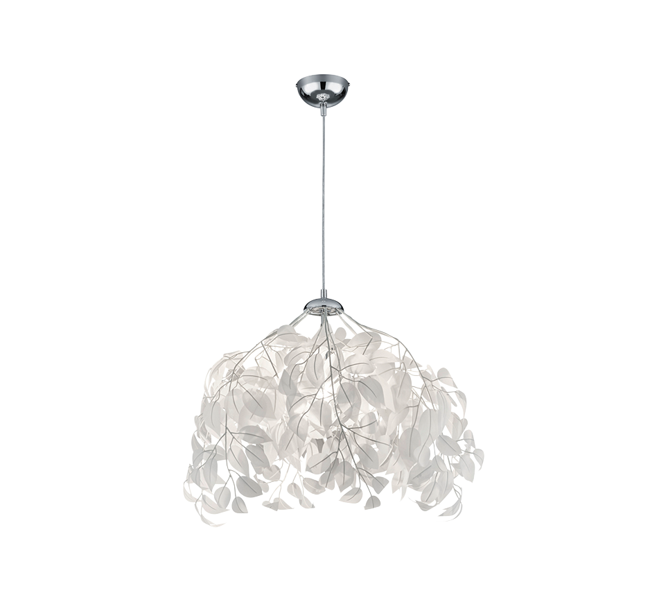 Leavy pendant 38 cm E27 white — R10461901
