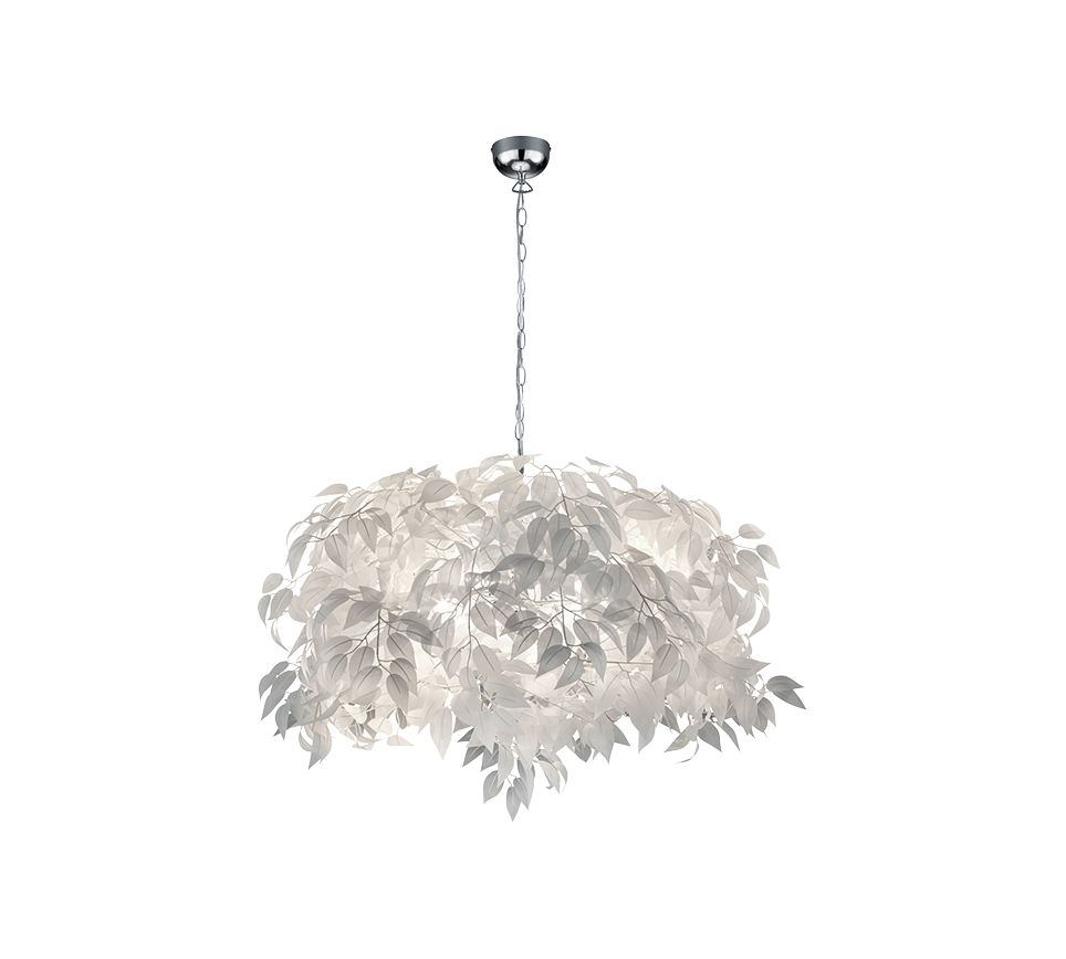 Leavy pendant 70 cm 4xE14 white — R10464001