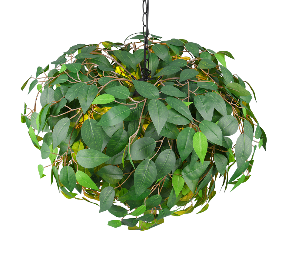 Leavy pendant 70 cm 4xE14 green — R10464015