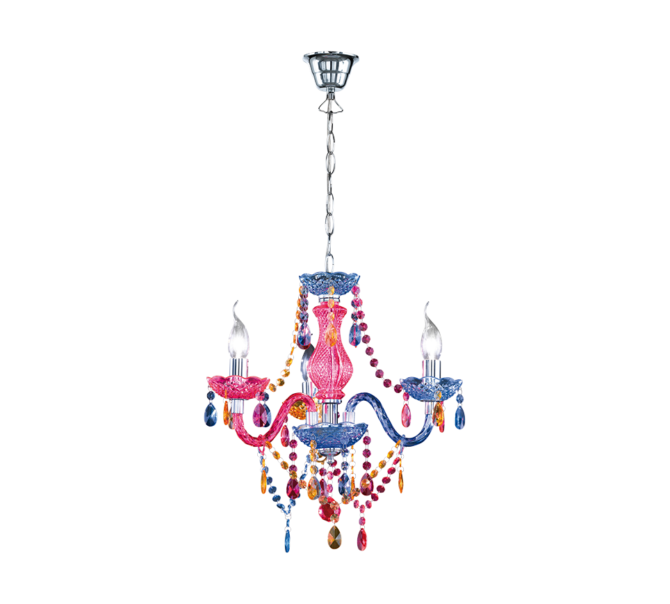Luster chandelier 3-pc E14 multicolor — R11073017