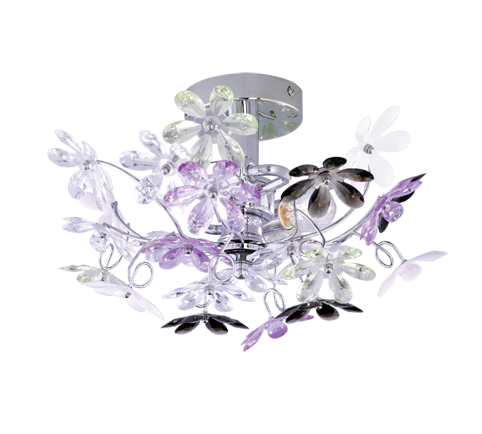 Flower wall lamp 2xE14 multicolor — R20012017