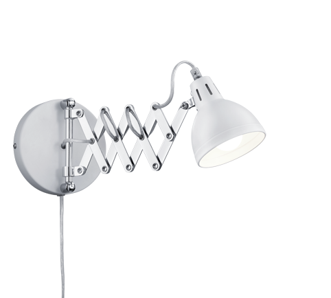 Scissor wall lamp E14 matt white — R20321031