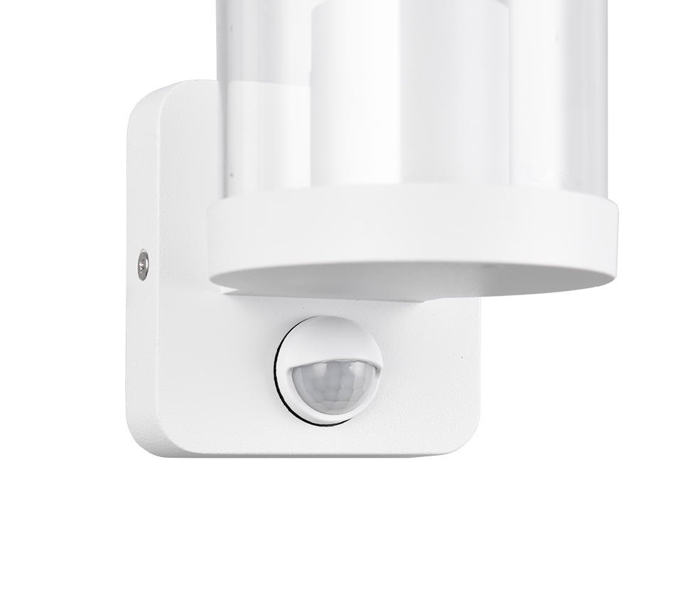 Bonito wall lamp E27 matt white motion sensor — R21599131