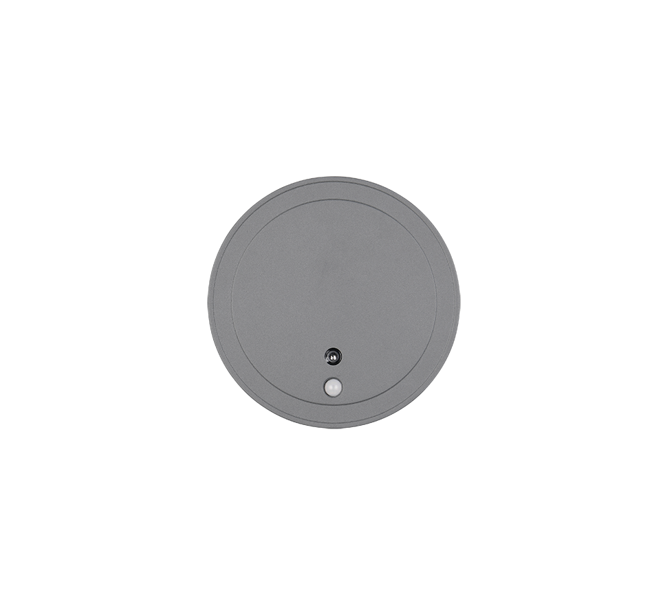 Fortaleza LED wall lamp 14 cm anthracite rechargeable motion+dusk sensor — R23056142