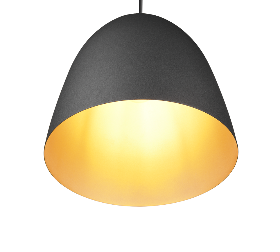 Tilda pendant 25 cm E27 matt black/gold — R30661080