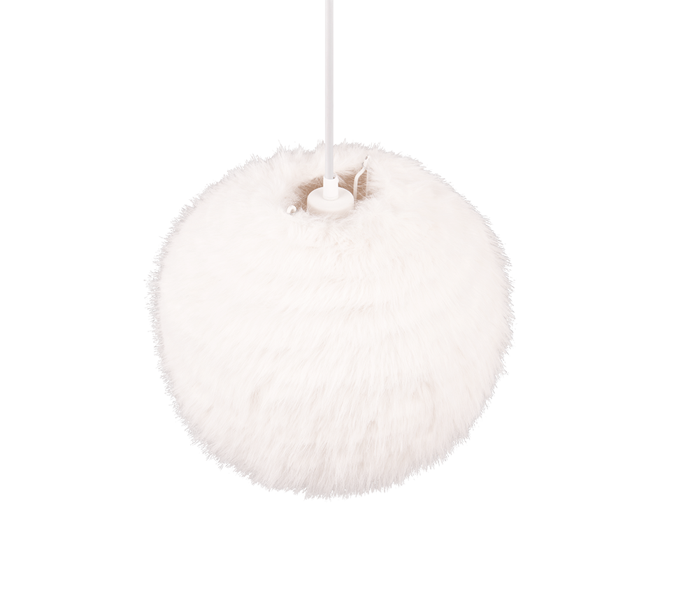 Furry pendant 35 cm E27 sand white — R31581001